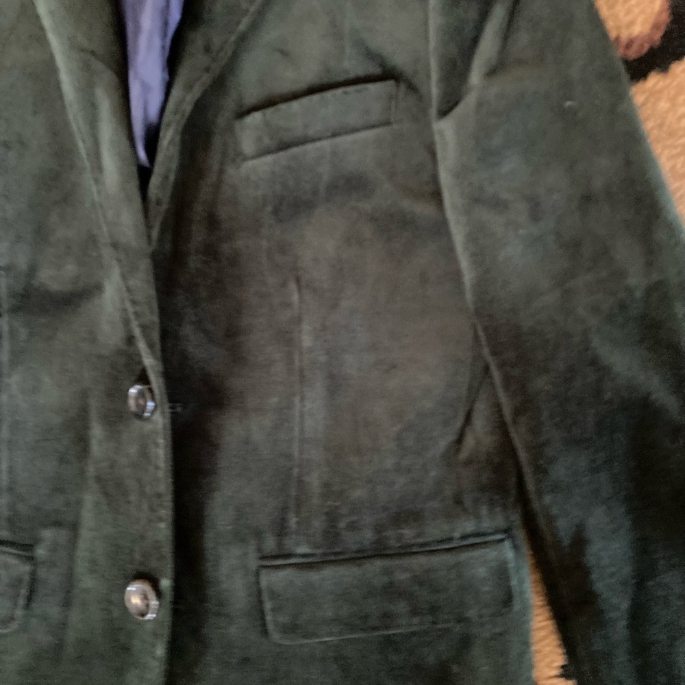 🍂Crewcuts Green Velvet Sports Jacket - Picture 2 of 3